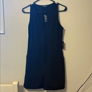 Express Black Sleeveless Jumpsuit